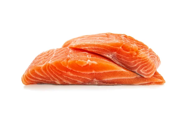 Fresh Salmon Fish Isolated White Background Including Clipping Path — Stock Photo, Image