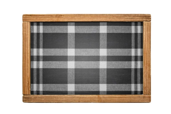 Template Checkered Seamless Background Black White Plaid Pattern Fabric Texture — Stockfoto