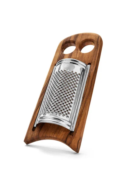 Handmade Cheese Grater Olive Wood Suitable Grating Parmesan Fruits Vegetables 스톡 이미지