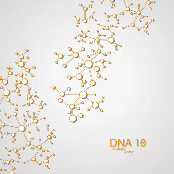 DNA futuristico eps 10 — Vettoriale Stock