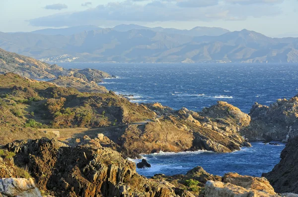 Uitzicht vanaf Kaap creus (costa brava, Catalonië, Spanje) — Stockfoto