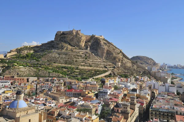 Fort van santa barbara, alicante, Spanje — Stockfoto