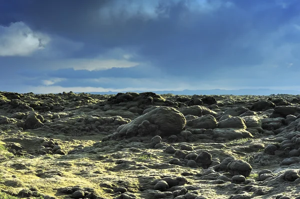 Campo de lava em Eldhraun — Fotografia de Stock