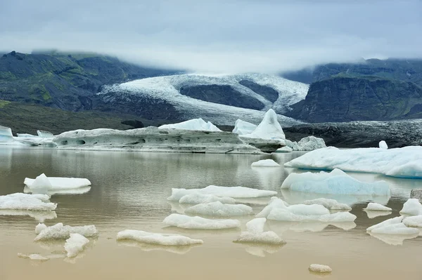 Fjallsarlon glacier lake, Island — Stockfoto