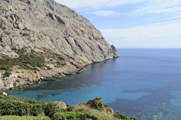 Boquer dolinie i zatoki cala boquer, Majorka, Hiszpania — Zdjęcie stockowe