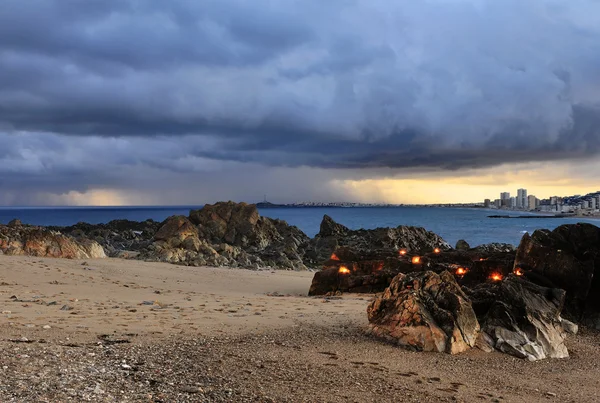 Deniz kenarı mumlar — Stok fotoğraf