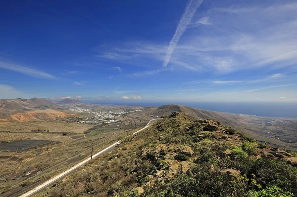 Doliny tysiąca palmy, lanzarote, Wyspy Kanaryjskie, spai — Zdjęcie stockowe