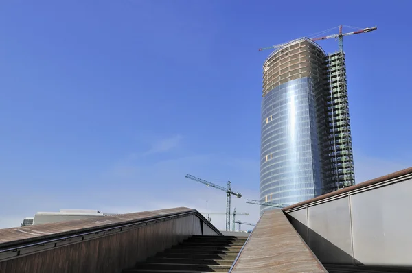 Construcción de un rascacielos — Foto de Stock