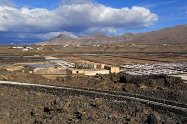 Salinas de janubio, lanzarote Adası, Kanarya Adaları, İspanya