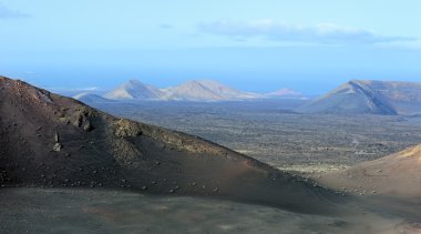 timanfaya Milli Parkı, lanzarote Adası, volkanik dağlar,