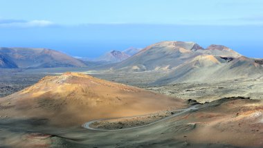 volkanik manzara timanfaya Milli Park, lanzarote Adası,