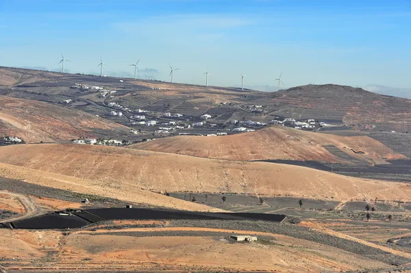 Labdscape lanzarote island, Kanárské ostrovy, Španělsko — Stock fotografie