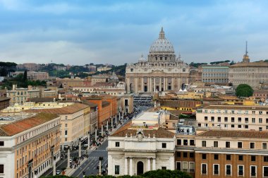 castel Sant'Angelo'ya karşı Vatikan'a, Roma manzarası