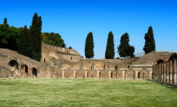 Quadriportico (koszary gladiatorów), Pompeje — Zdjęcie stockowe