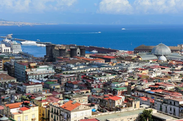 Neapel, kusten och hamnen, Italien — Stockfoto