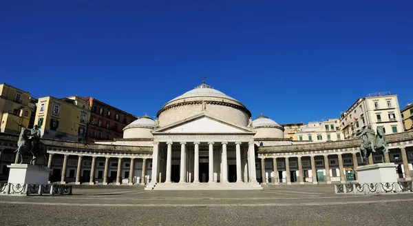 Piazza Plebiscito, Nápoly, Olaszország — Stock Fotó