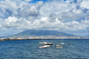 golf of Naples and Vesuvius, Italy