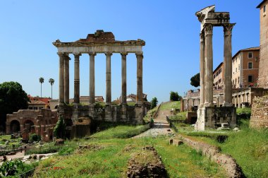 Satürn, vespasian Tapınağı ve Roma fo, titus