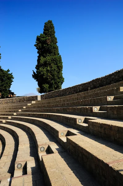 O Grande Teatro, Pompeia — Fotografia de Stock