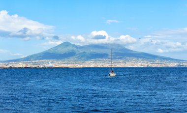 golf of Naples and Vesuvius, Italy