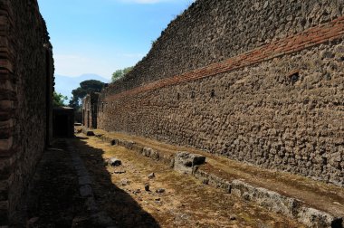 bir sokak, Pompei, İtalya
