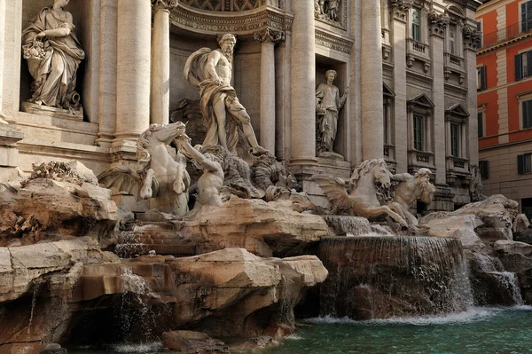 Fontanna di trevi (fontana di trevi), Rzym — Zdjęcie stockowe