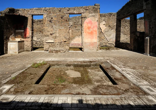 Ruinen eines römischen Hauses, Pompeji — Stockfoto