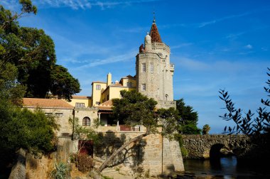 the Conde Castro Guimaraes castle, Cascais, Portugal  clipart