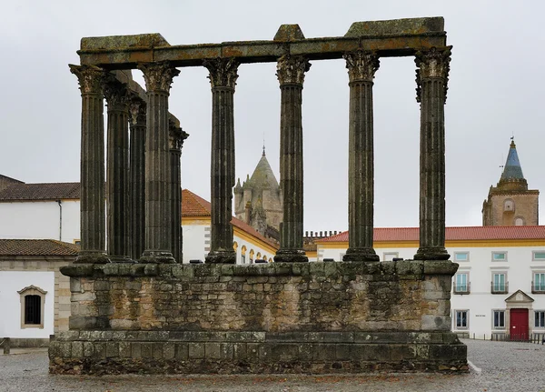 O Templo Romano de Évora, Portugal — Fotografia de Stock