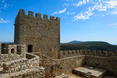Ortaçağ Kalesi castelo dos mouros, sesimbra, Portekiz