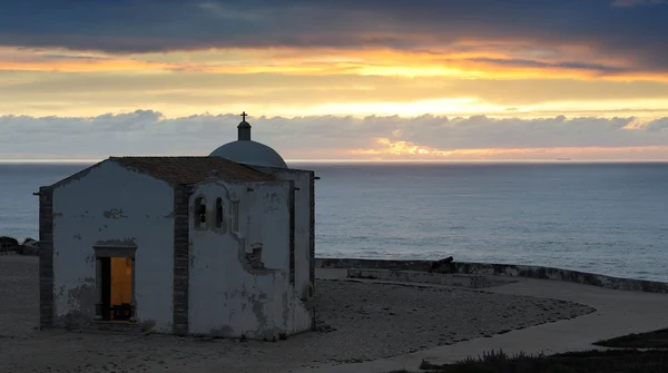 Iglesia de nossa Bayan graca, fortaleza de sagres, Portekiz — Stok fotoğraf