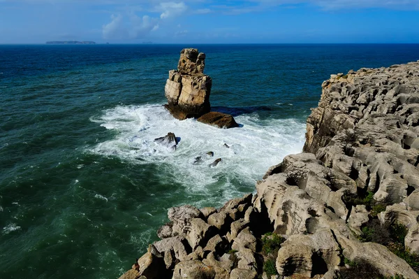 Atlanti-óceán partján, peniche, Portugália Jogdíjmentes Stock Képek