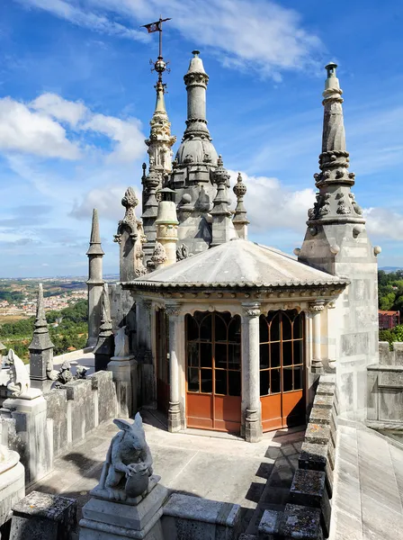 บนยอดบ้านหลักของ Quinta da Regaleira, โปรตุเกส — ภาพถ่ายสต็อก