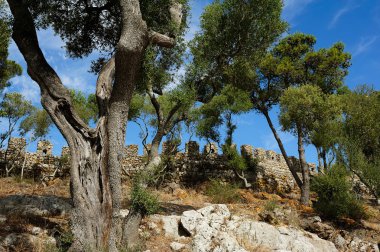 duvarlar, Ortaçağ Kalesi castelo dos mouros, sesimbra, Portekiz