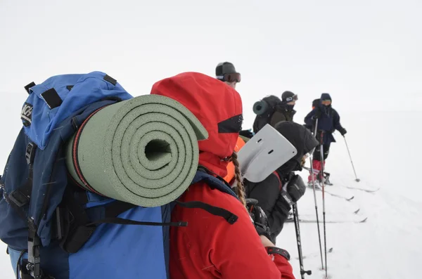 Snow hiking — Stock Photo, Image