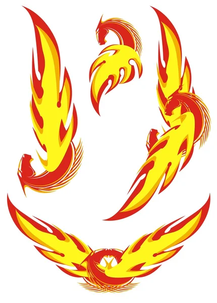 Tüzes ló szimbólumok — Stock Vector