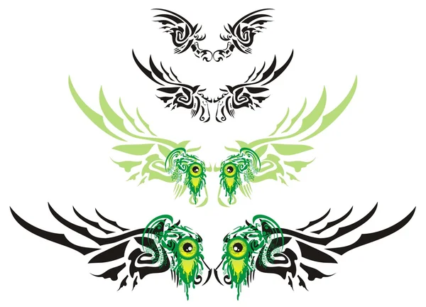 Monster wings Stock Vector