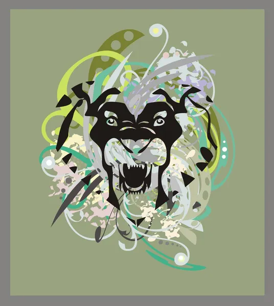 Mascota de León — Vector de stock