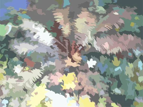 Barevné Rostlinné Květinové Podzimní Pozadí Pro Textilie Nebo Tapety Grunge — Stockový vektor