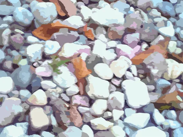 Ξύλινες Πέτρες Πεσμένα Φύλλα Για Εκτυπώσεις Υφάσματα Grungy Πέτρες Γκρι — Διανυσματικό Αρχείο