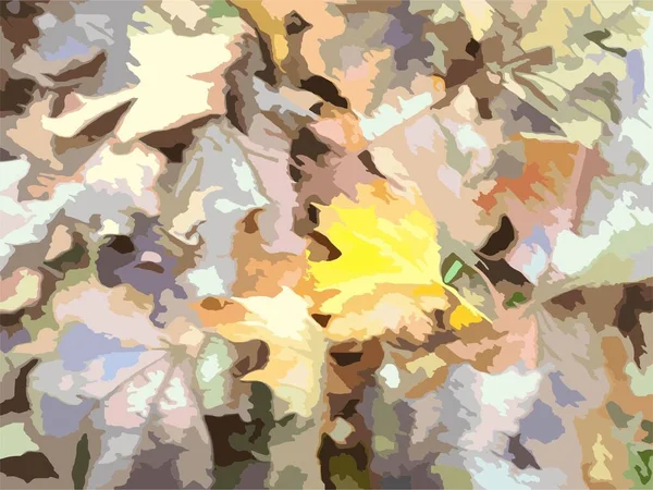 Падшие Кленовые Листья Отпечатков Текстиля Яркие Сухие Листья Гранжа Фона — стоковый вектор