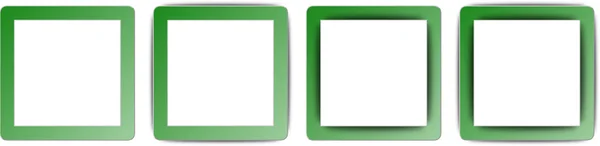 130402 Conjunto de iconos de la aplicación Forest Green and White Color Full Shadow Square Ilustraciones de stock libres de derechos