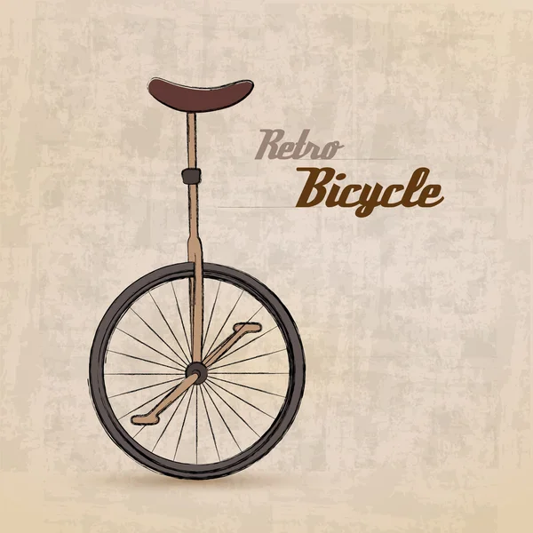 Bicicleta retro vintage — Vetor de Stock