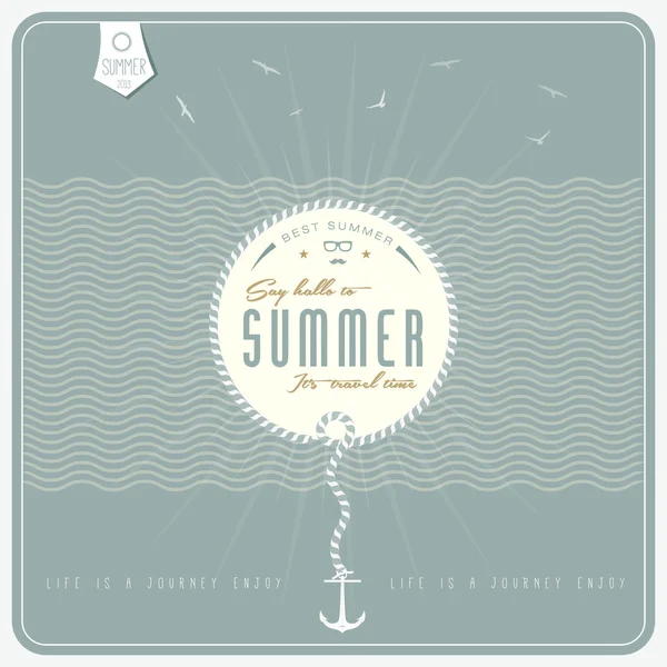 Say Hello to Summer — Stock Vector