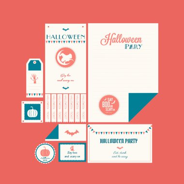 Vintage halloween tasarım