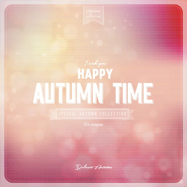 Autumntime retro background — Stock Vector