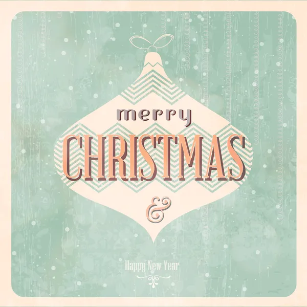 Vintage Christmas Card — Stock Vector