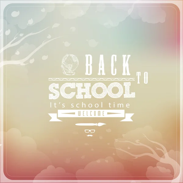 Back to School Vintage Elements — Stock Vector