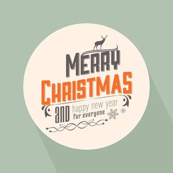 Tarjeta de Navidad estilo Vintage — Vector de stock