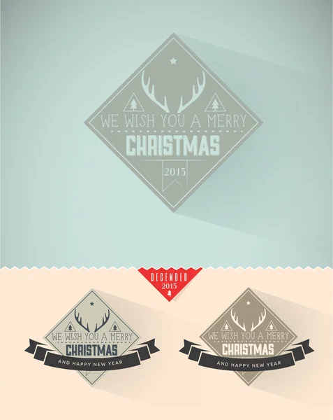 Vintage styled Christmas Card — Stock Vector